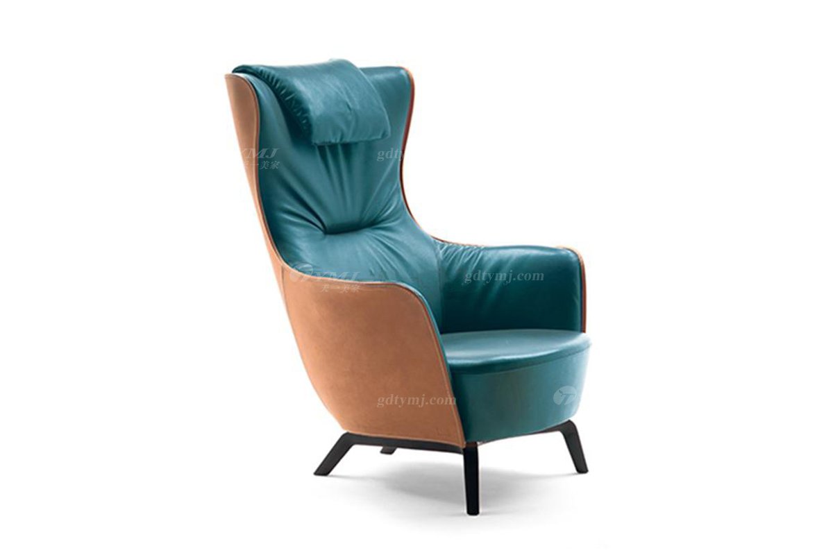 意式轻奢风格家具LUTUBE视频在线观看别墅会所家具雅奢真皮时尚休闲椅