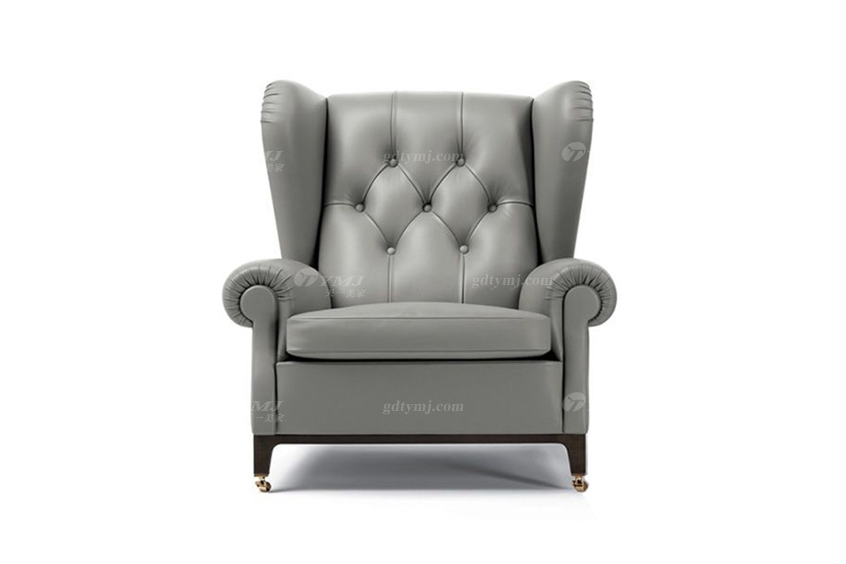 意式雅奢风格家具LUTUBE视频在线观看别墅会所家具真皮舒适休闲椅脚踏