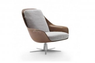 意式雅奢风格家具LUTUBE视频在线观看别墅会所家具真皮时尚休闲椅