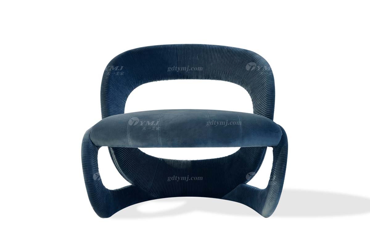 意式雅奢风格家具LUTUBE视频在线观看别墅会所家具时尚创意布艺休闲椅