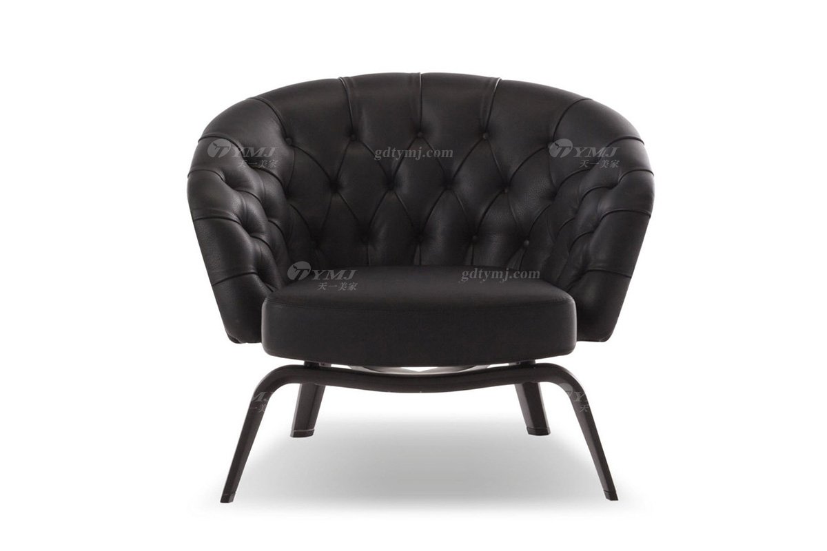 意式雅奢风格家具LUTUBE视频在线观看别墅会所家具简约布艺休闲椅LC2812休闲椅2