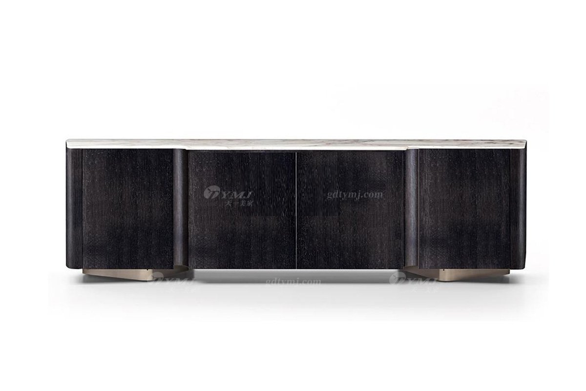 意式雅奢风格家具LUTUBE视频在线观看别墅会所家具简约家用实木电视柜