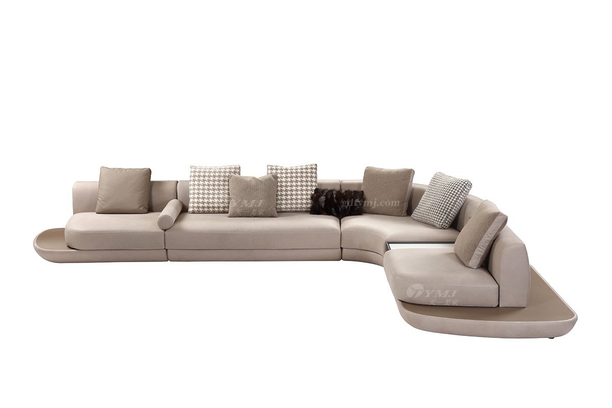 意式雅奢风格家具LUTUBE视频在线观看别墅会所家具时尚舒适豪宅转角沙发