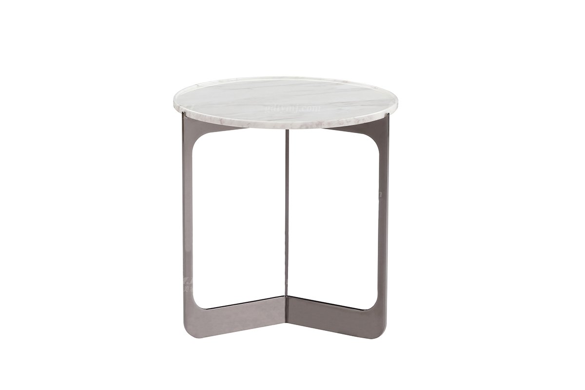  意式雅奢风格家具LUTUBE视频在线观看别墅会所家具简约高级天然大理石圆角几