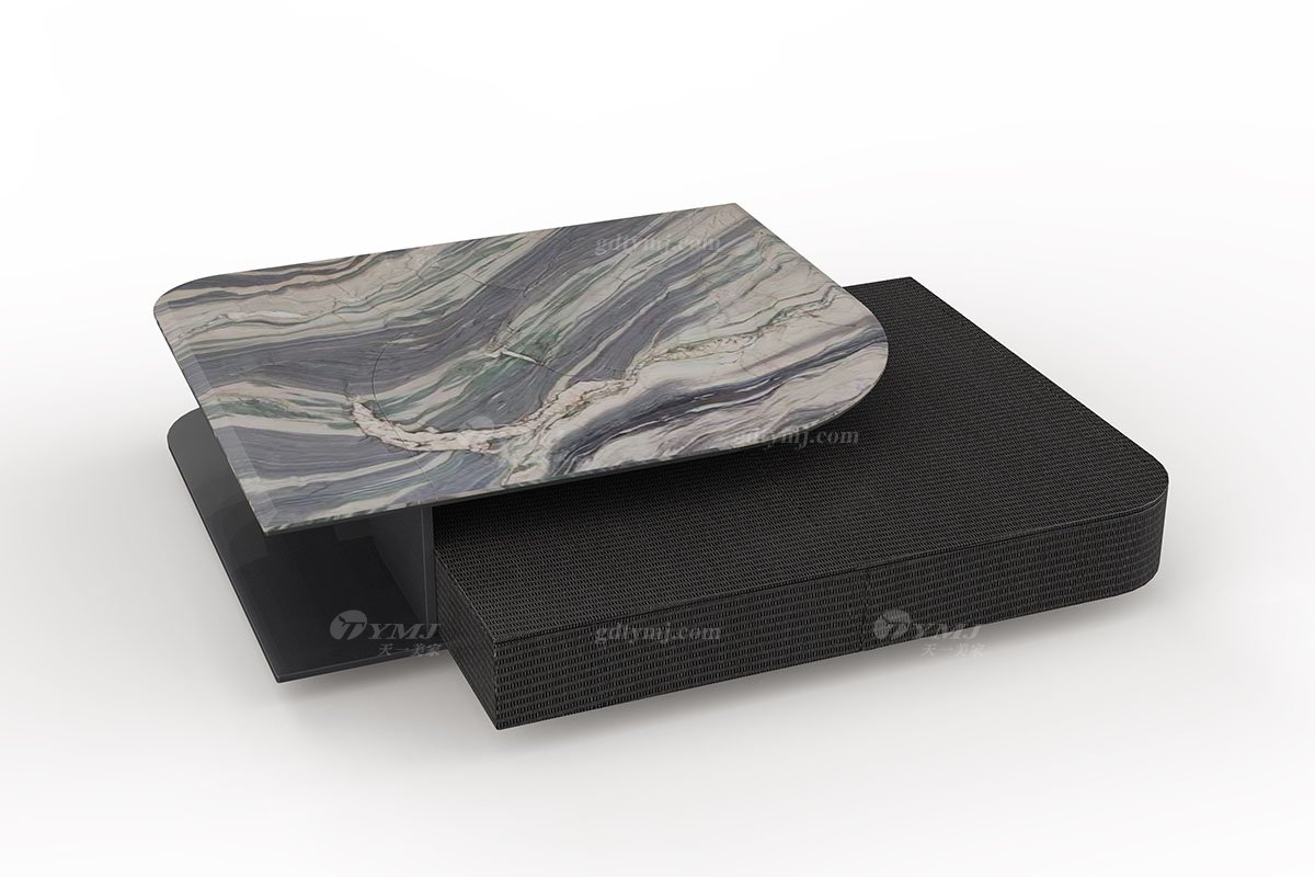  意式雅奢风格家具LUTUBE视频在线观看别墅会所家具简约实木+天然大理石茶几