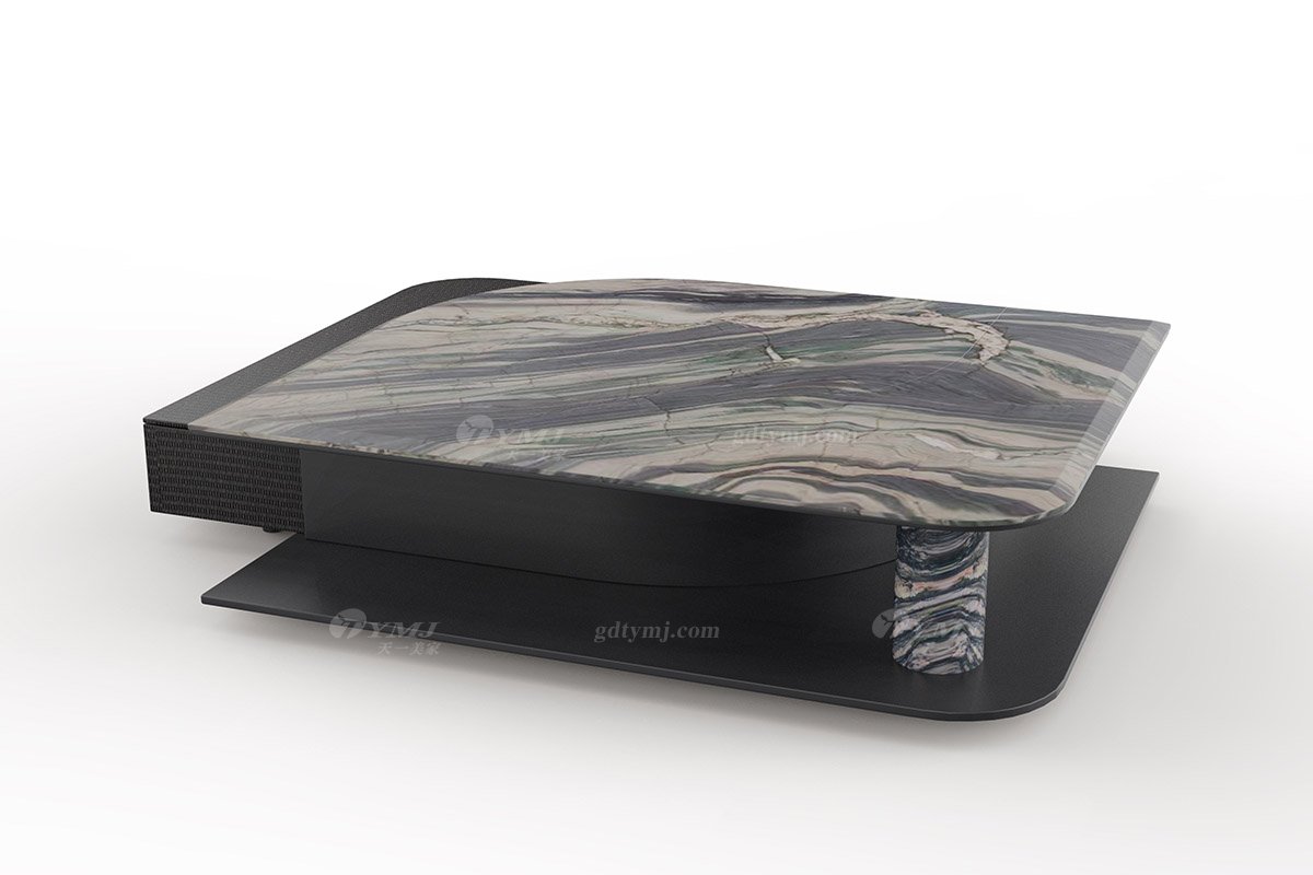  意式雅奢风格家具LUTUBE视频在线观看别墅会所家具简约实木+天然大理石茶几LT2309茶几1