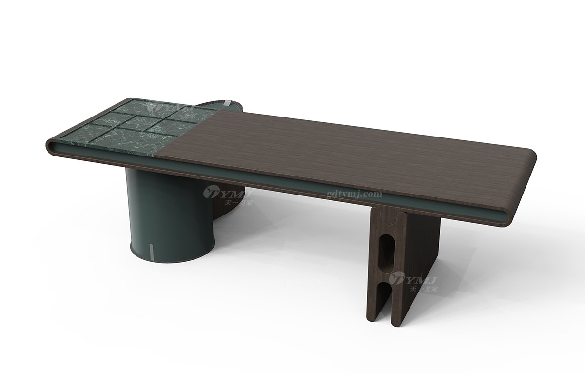  意式雅奢风格家具LUTUBE视频在线观看别墅会所家具简约大气实木茶台TT2301茶台1