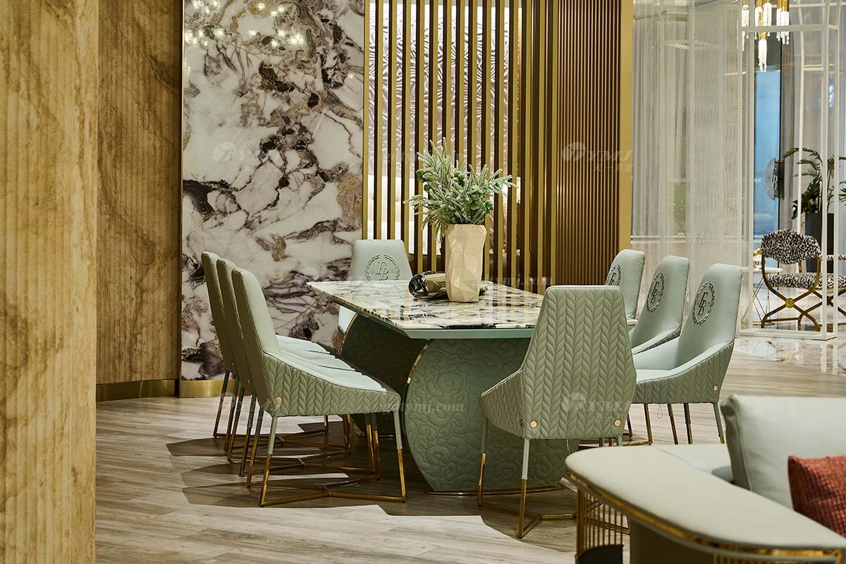 意式LUTUBE官方最新免费破解版LUTUBE视频在线观看别墅会所大宅家用时尚奢华钛金属真皮餐椅餐椅2