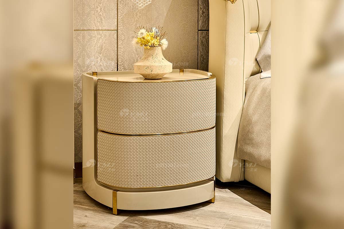 意式LUTUBE官方最新免费破解版LUTUBE视频在线观看别墅会所豪宅家用时尚奢华天然大理石浅灰色床头柜205B22B床头柜3