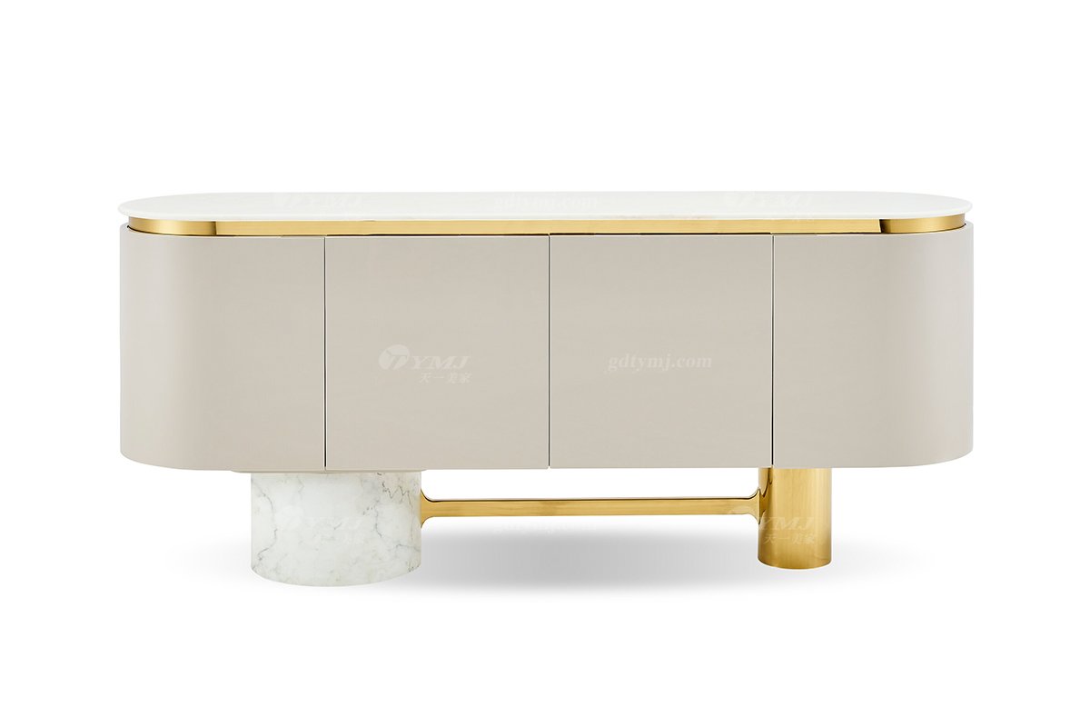 意式LUTUBE官方最新免费破解版LUTUBE视频在线观看别墅会所豪宅家用时尚奢华天然大理石+钛金餐边柜