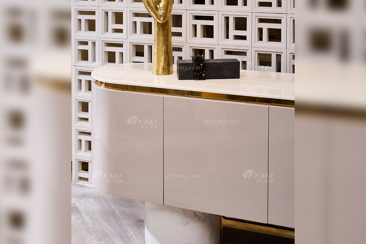 意式LUTUBE官方最新免费破解版LUTUBE视频在线观看别墅会所豪宅家用时尚奢华天然大理石+钛金餐边柜122D7餐边柜2