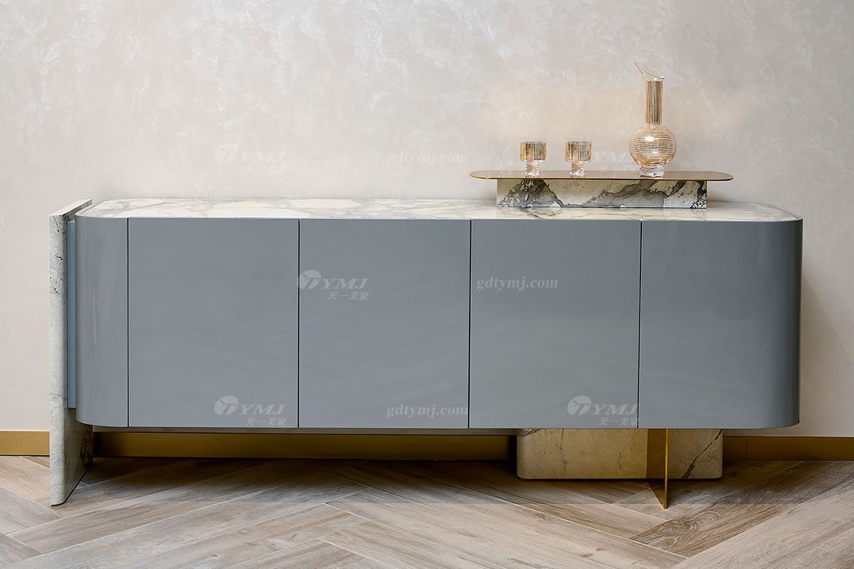 意式LUTUBE官方最新免费破解版LUTUBE视频在线观看别墅会所豪宅家用奢华天然大理石+钛金属餐边柜128D7餐边柜2